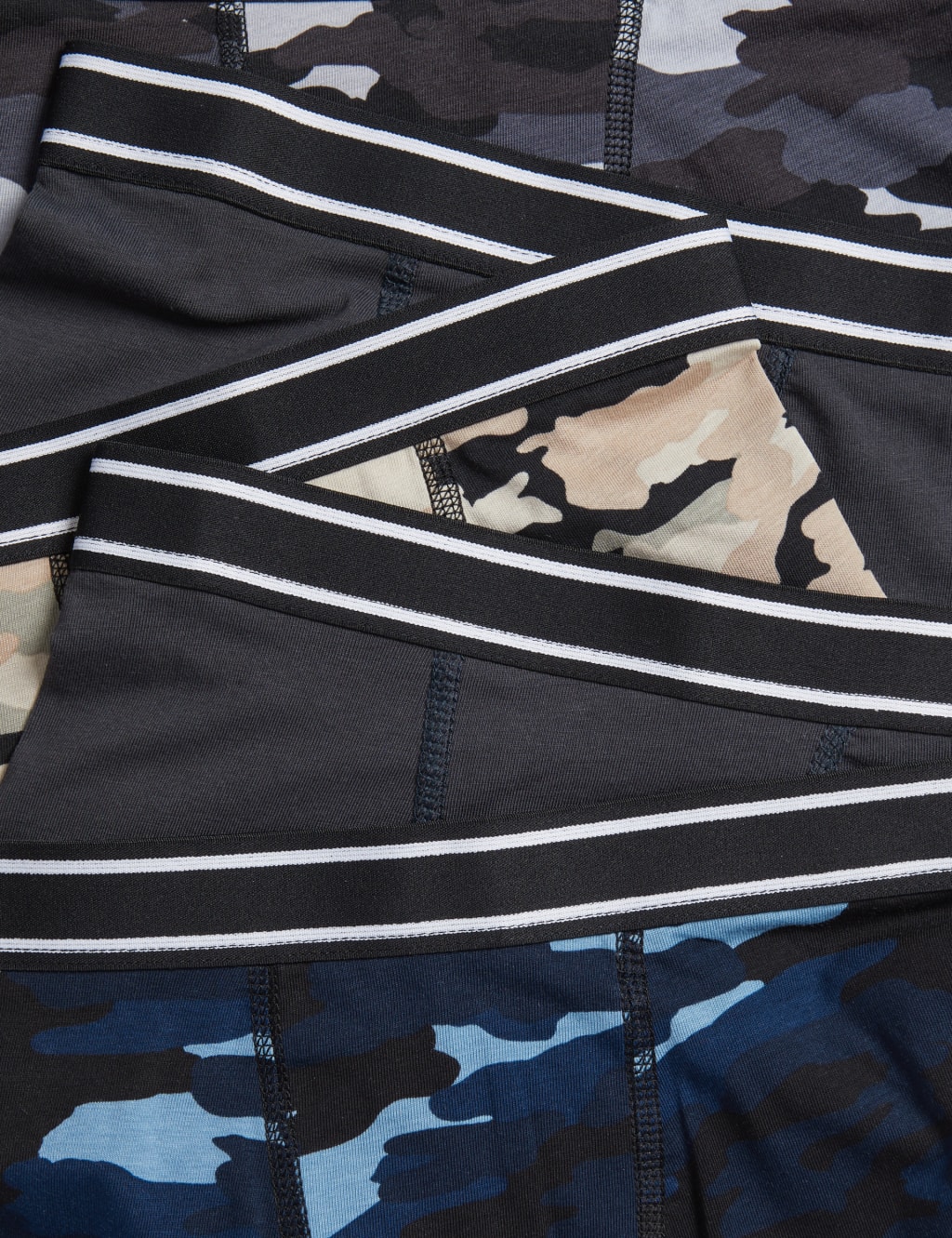 5pk Cotton with Stretch Camo Trunks (5-16 Yrs) 2 of 2