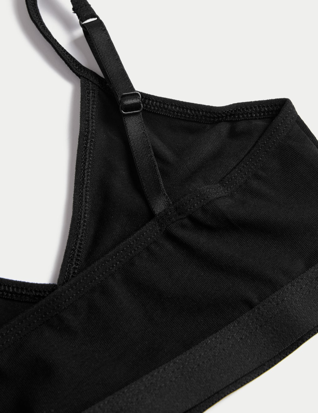 3pk Cotton with Stretch Crop Tops (6-16 Yrs) 3 of 3