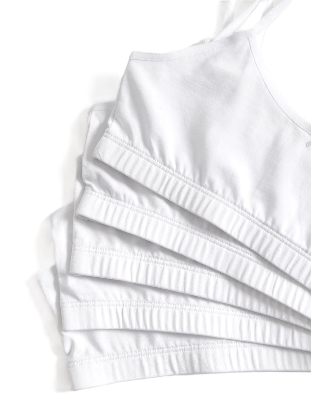 5pk Cotton with Stretch Crop Tops (6-16 Yrs) 2 of 3