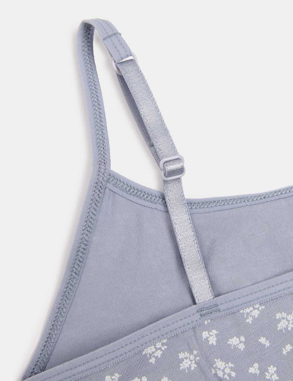 3pk Cotton with Stretch Malibu Crop Tops (6-16 Yrs) 3 of 3