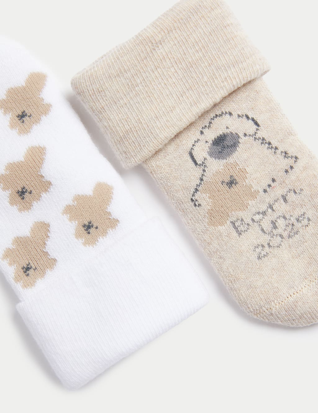 5pk Cotton Rich Terry Born in 2025 Baby Socks (0 - 3 Yrs) 2 of 2