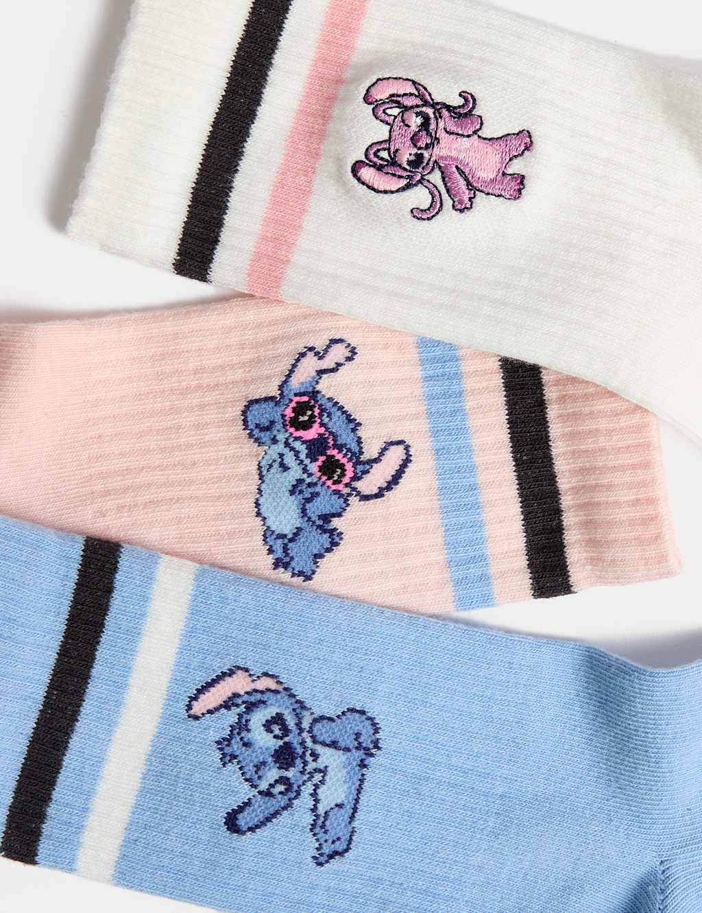 3pk Cotton Rich Lilo & Stitch™ Socks (6 Small - 7 Large) 2 of 2