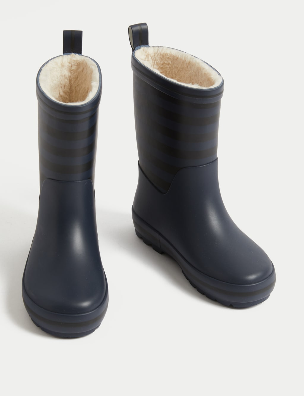 Kids Striped Wellies 4 Small 7 Large