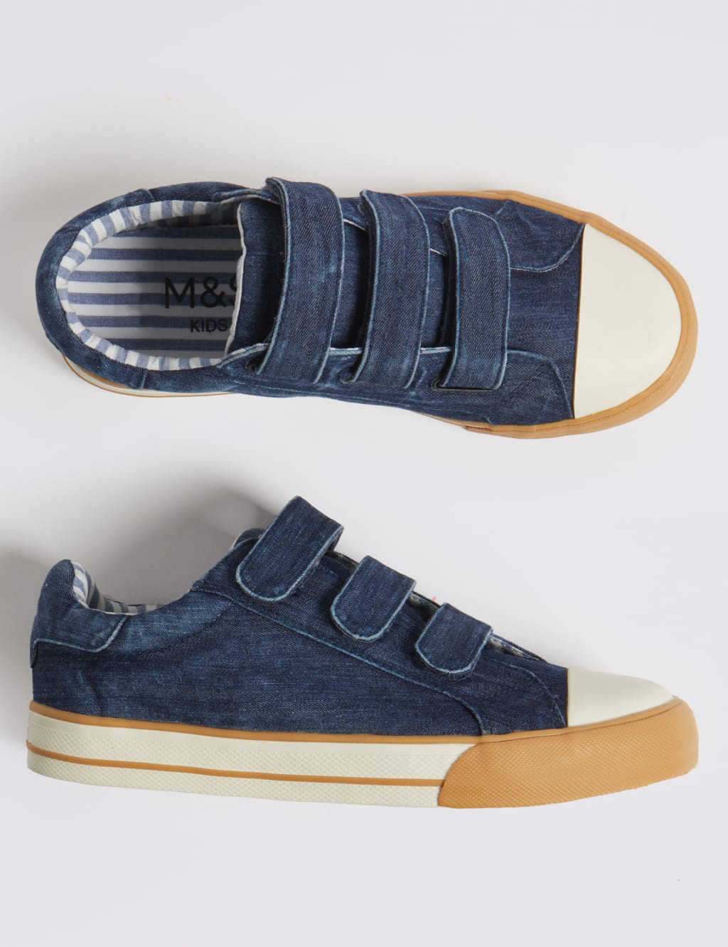 Kids Denim Trainers 13 Small 7 Large M S