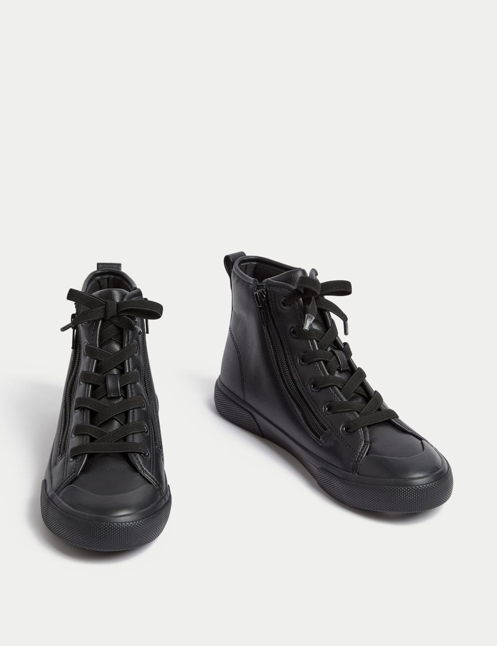 Black high tops for kids discount