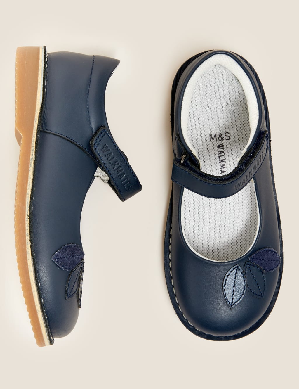 Kids' Leather Leaf Mary Jane Shoes (4 Small - 12 Small) 2 of 5