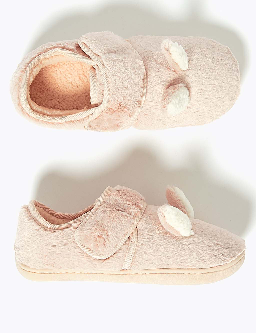 Kids' Rabbit Riptape Slippers (5 Small - 12 Small) 2 of 5