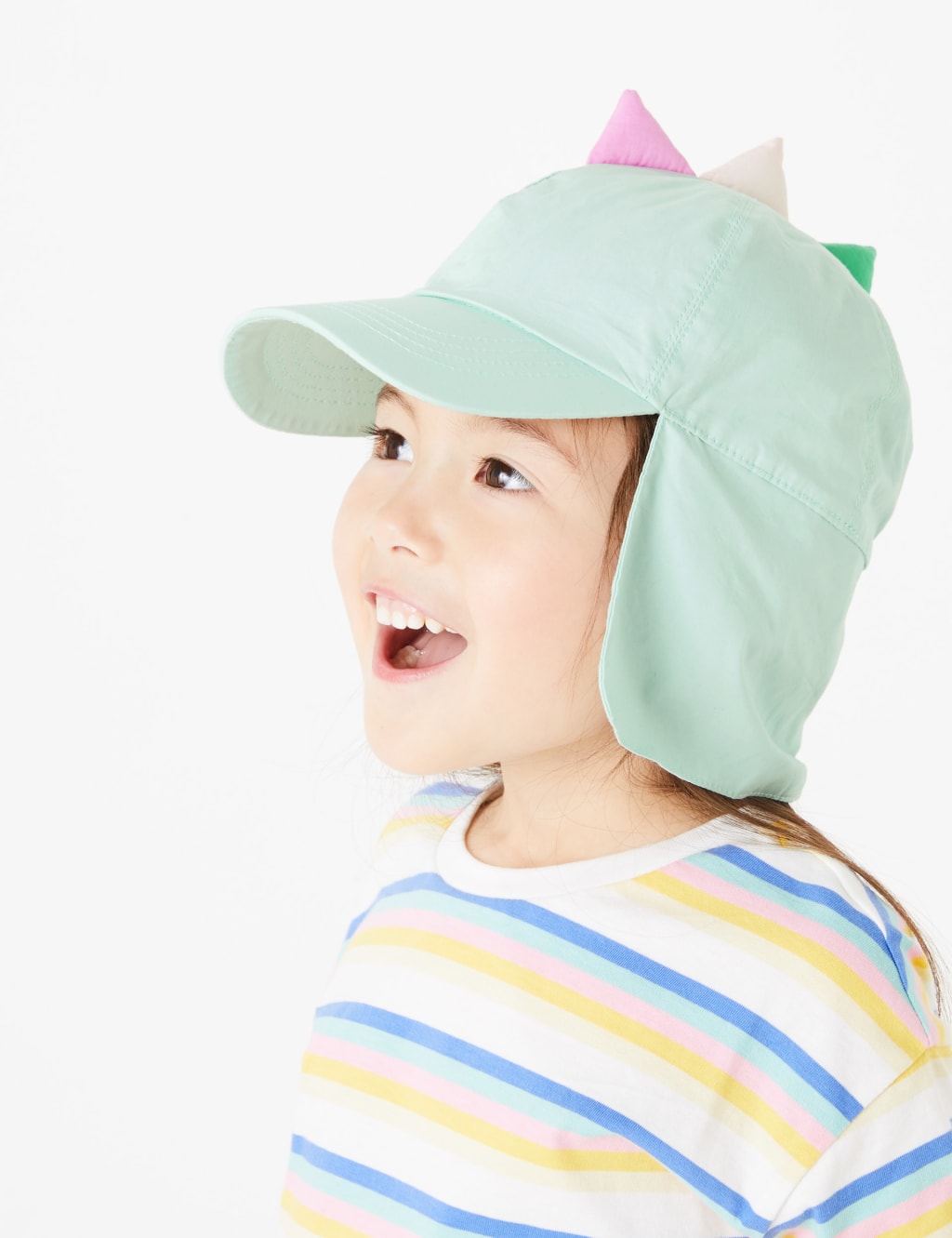 Kids' Pure Cotton Dinosaur Sun Hat (1-6 Yrs) 1 of 5