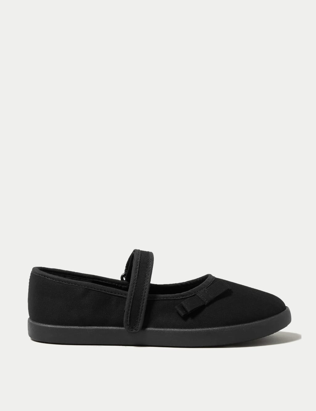 Kids Riptape Plimsoll School Shoes 7 Small 4 Large