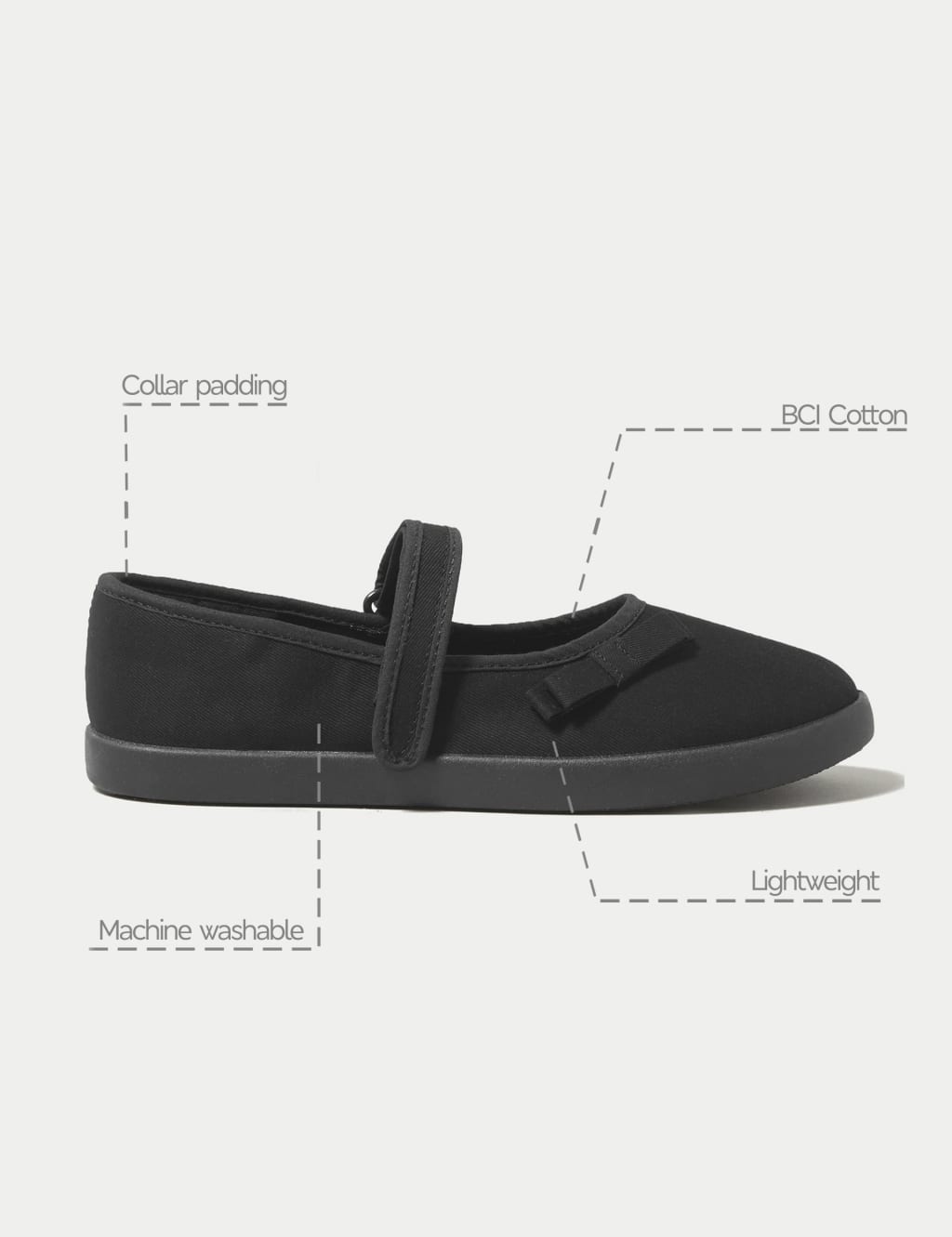 Kids Riptape Plimsoll School Shoes 7 Small 4 Large M S Collection M S