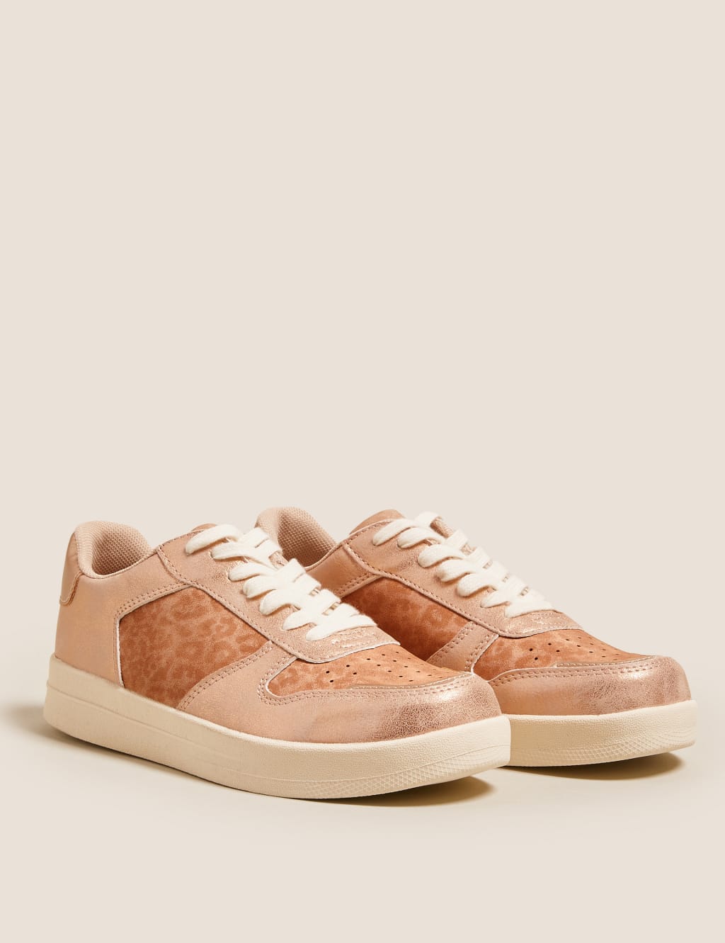 M&s leopard print trainers on sale