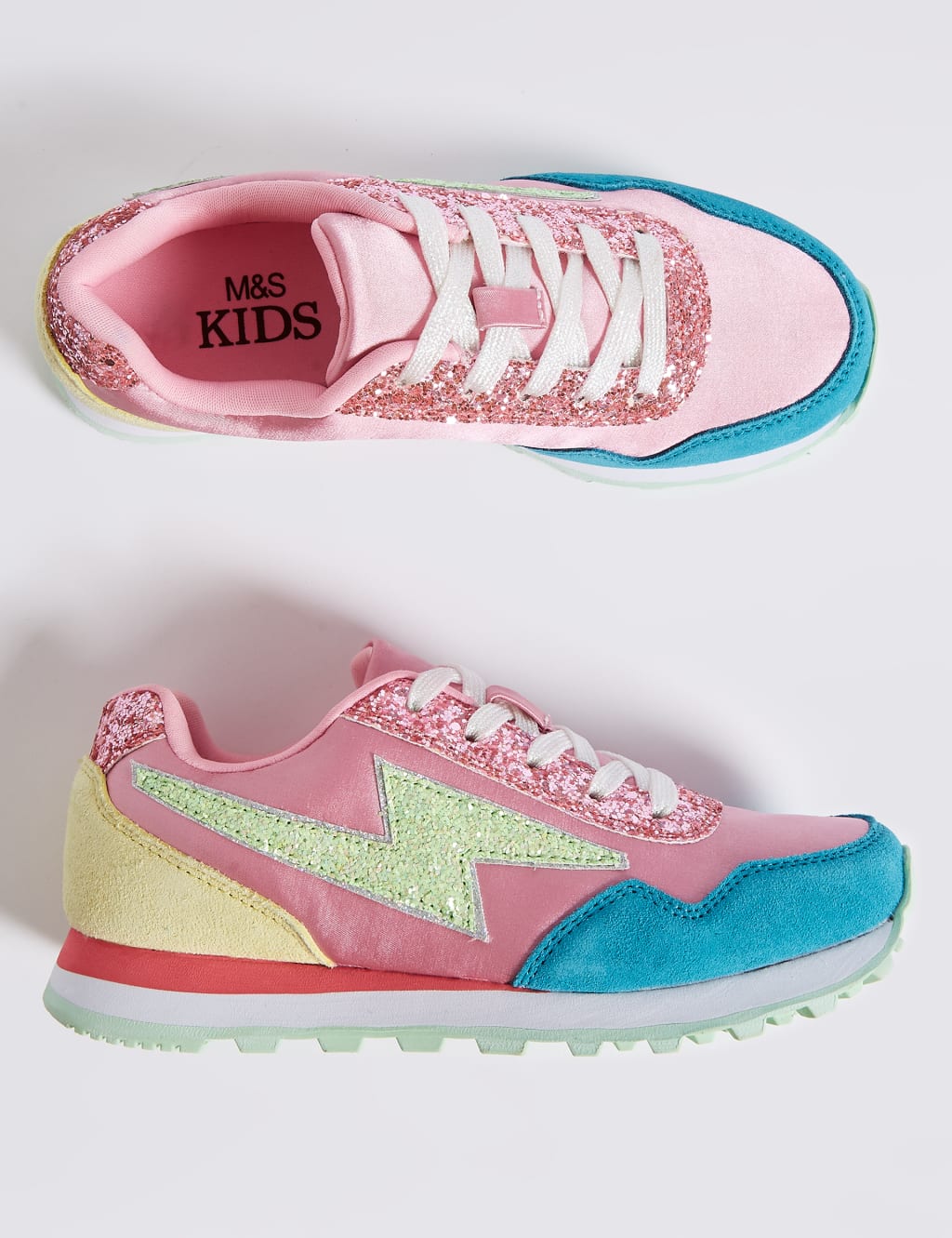 Kids’ Satin Fashion Trainers (13 Small - 6 Large) 2 of 5