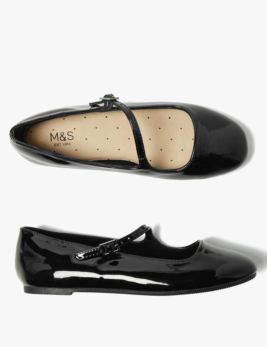 Kids’ Buckle Ballerina Shoes (13 Small - 6 Large) 2 of 5