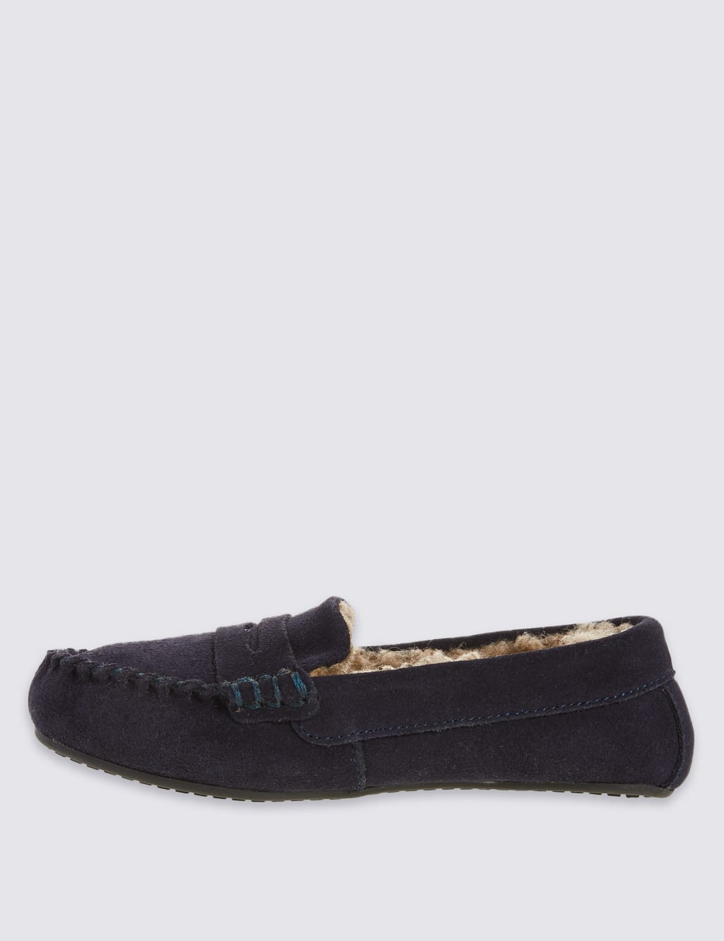 Kids' Pull-on Moccasin Slippers (13 Small - 7 Large) 4 of 5