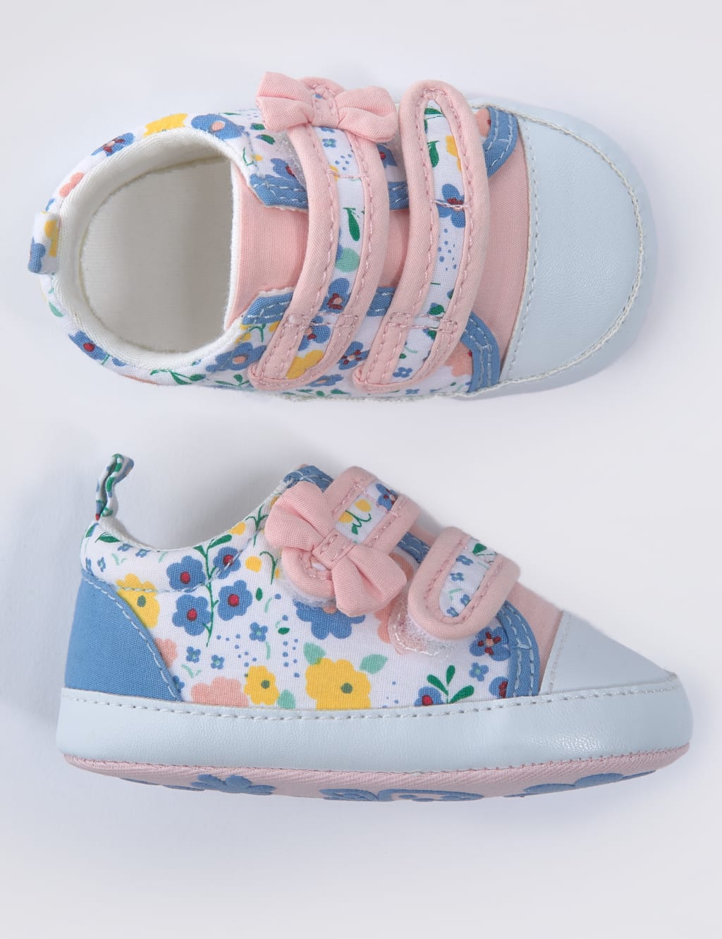 Baby Ditsy Print Pram Shoes 0 18 Months M S