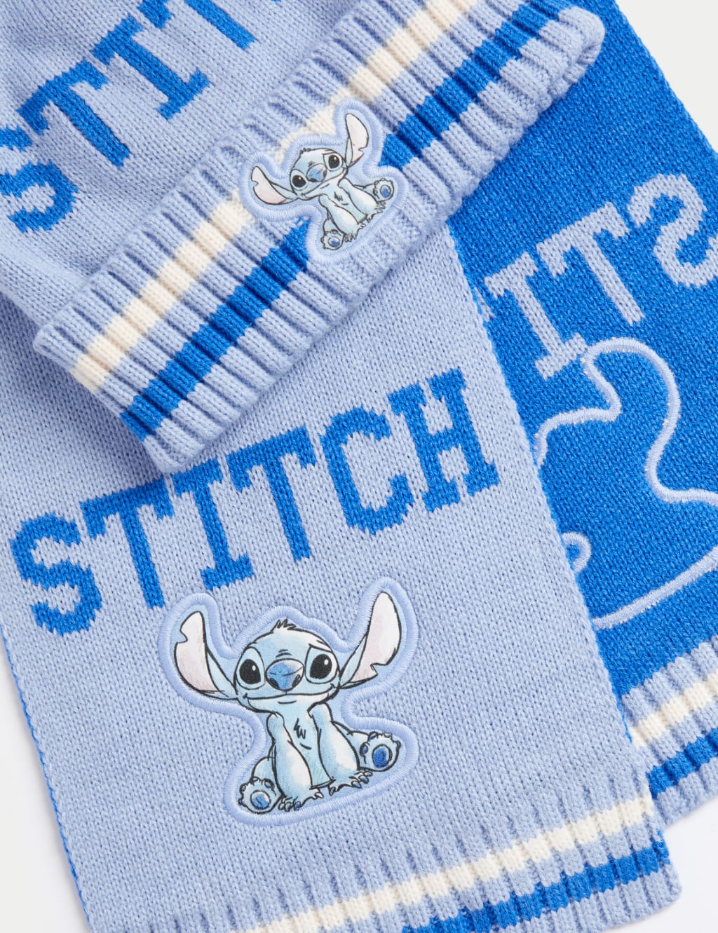 Kids Lilo Stitch Hat Scarf and Glove Set M S Collection M S