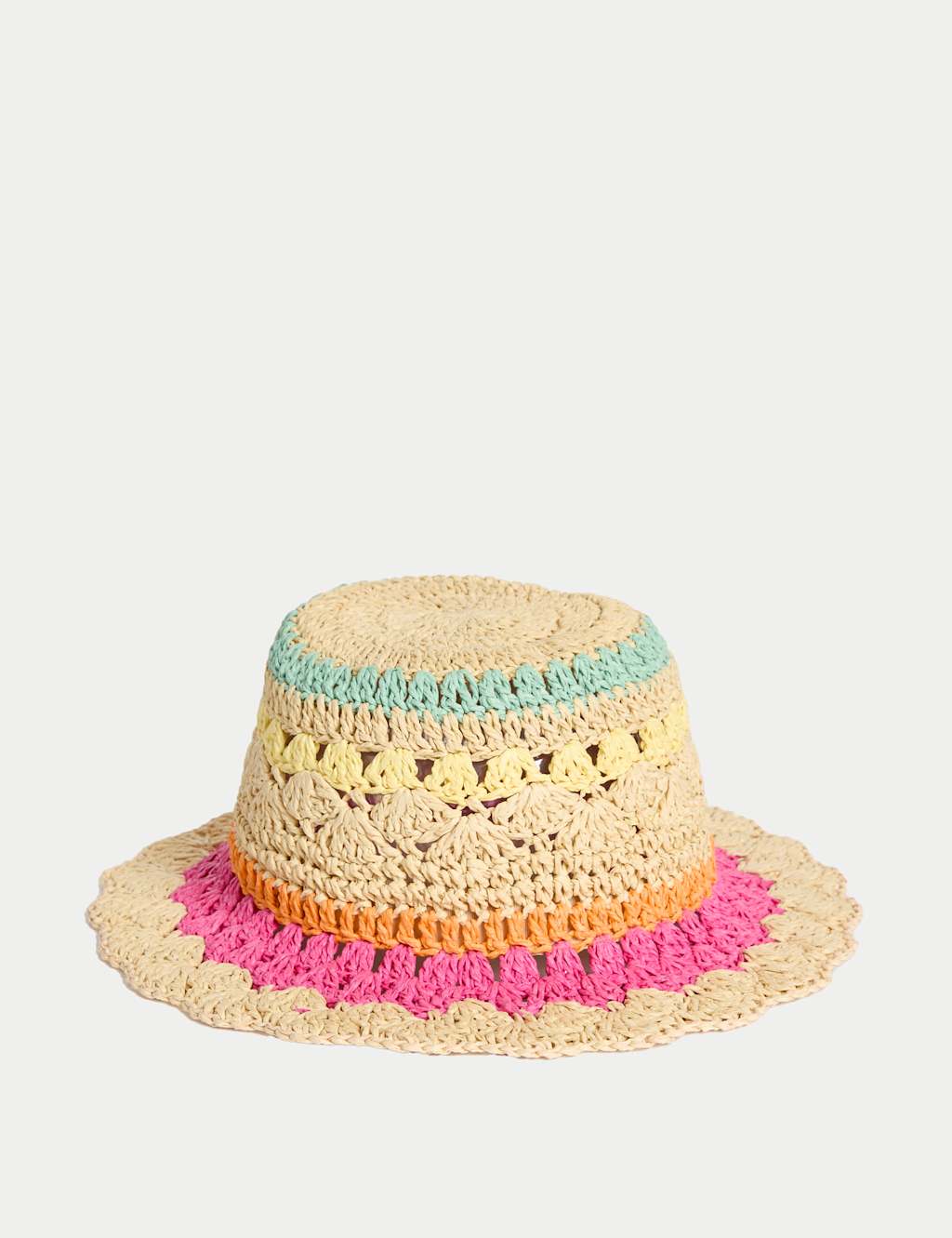 Kids' Striped Straw Sun Hat (18 Mths-13 Yrs) 2 of 3