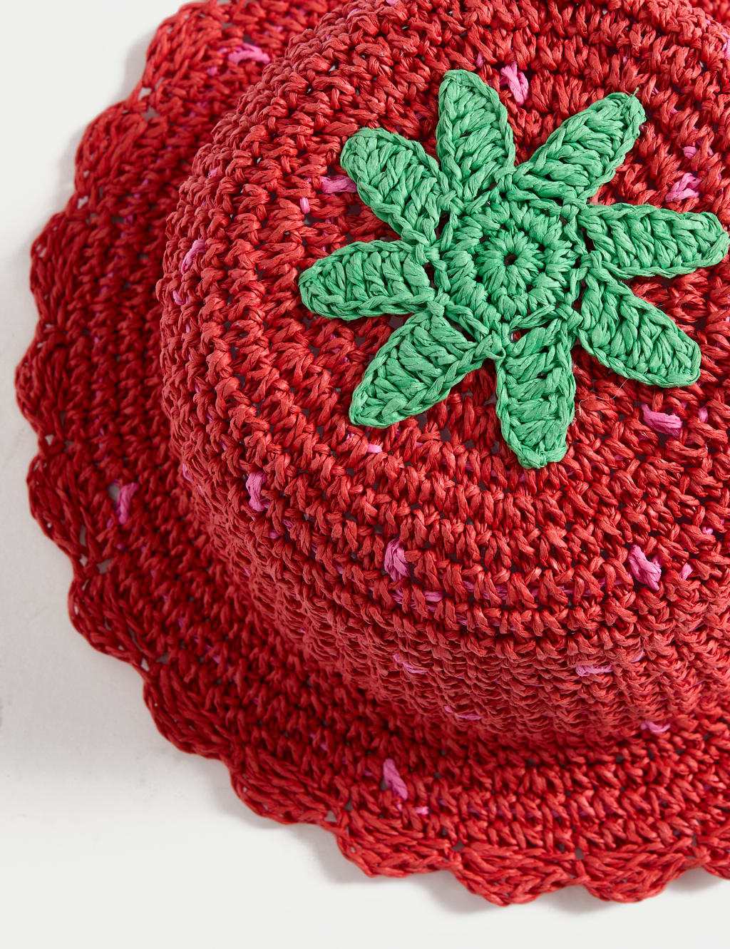 Kids' Strawberry Straw Hat (1-13 Yrs) 3 of 3
