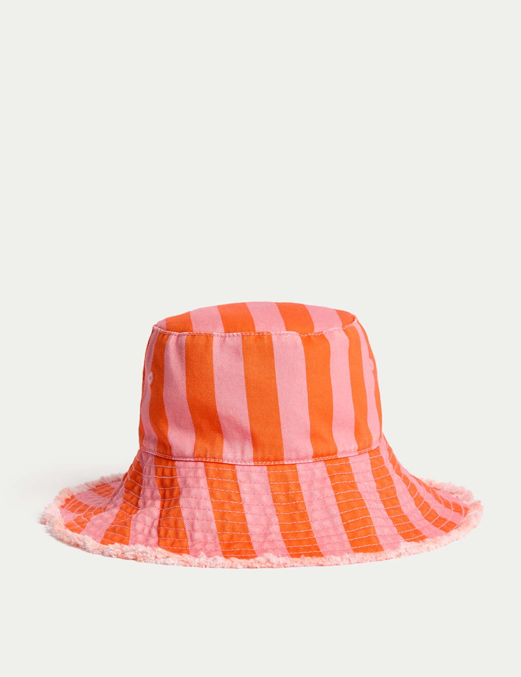Kids' Pure Cotton Striped Wide Brim Bucket Hat (1-13 Yrs) 2 of 3
