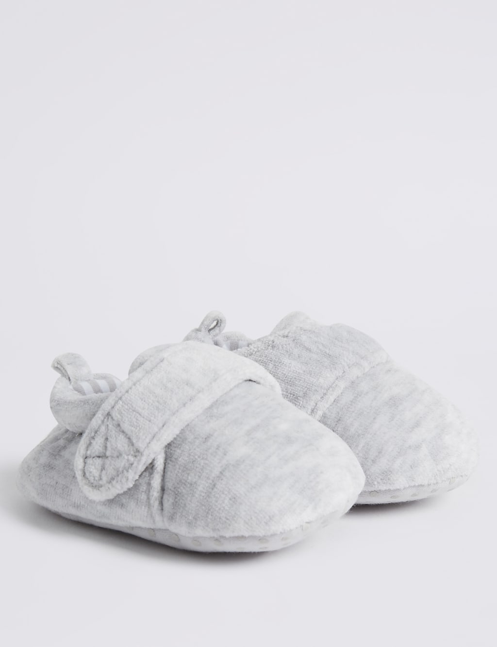 Baby Padded Riptape Slippers 0 18 Mths M S