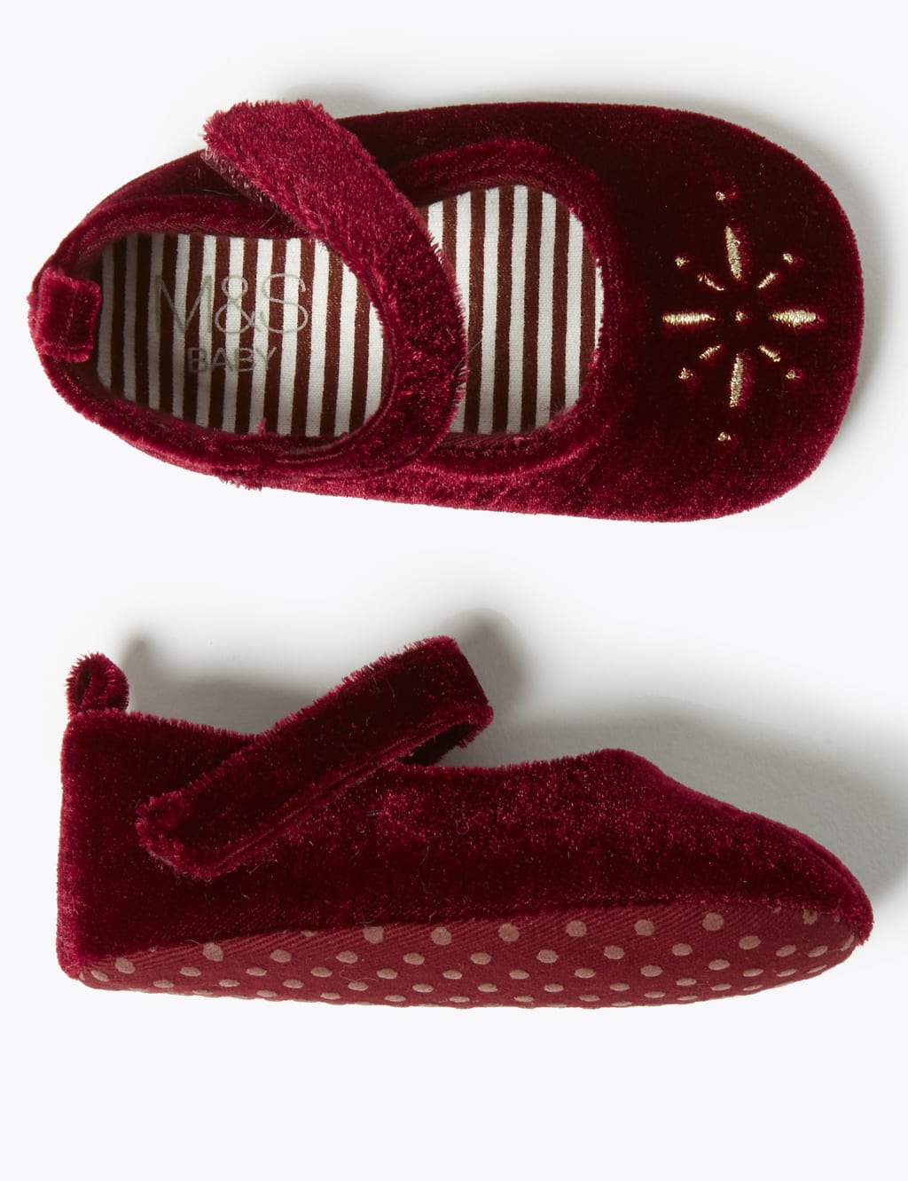 Baby Velvet Mary Jane Pram Shoes 0 18 Months M S