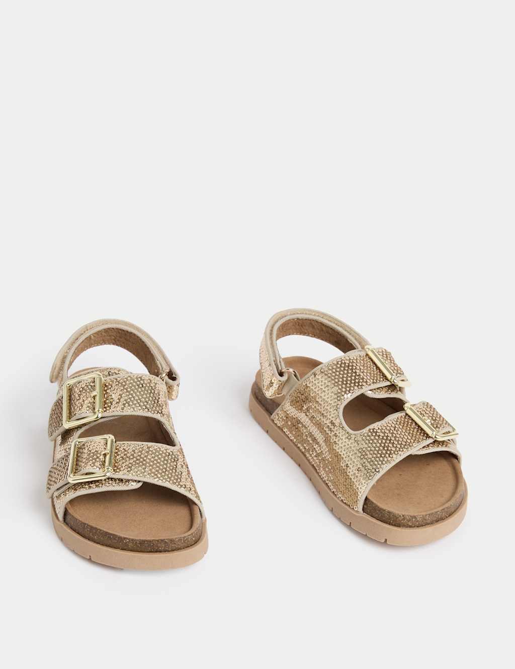 Kids' Shimmer Footbed Sandals (4 Small-2 Large) 2 of 4