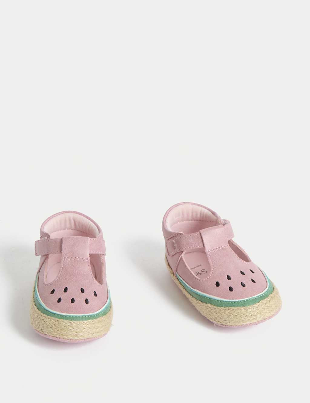 Baby Watermelon T-Bar Pram Shoes (0-18 Mths) 2 of 4
