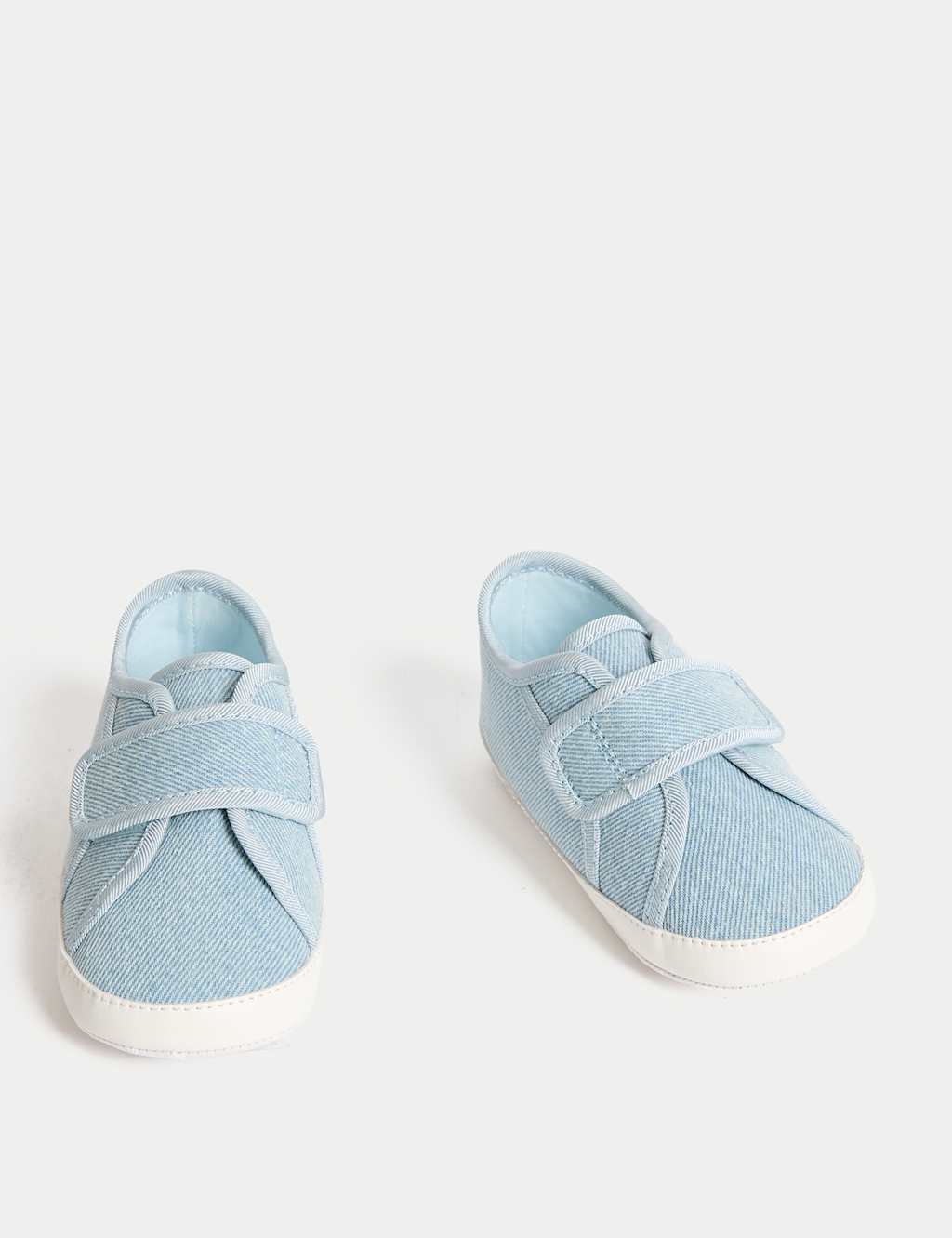 Baby T-Bar Embroidered Pram Shoes (0-18 Mths) 2 of 4