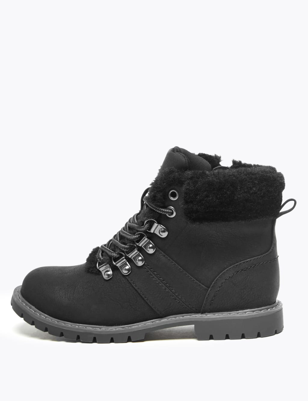Kids' Faux Fur Lined Hiker Boots (13 Small - 6 Large) 3 of 5