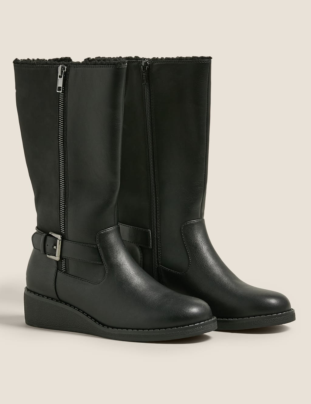 M&s wedge boots 2025