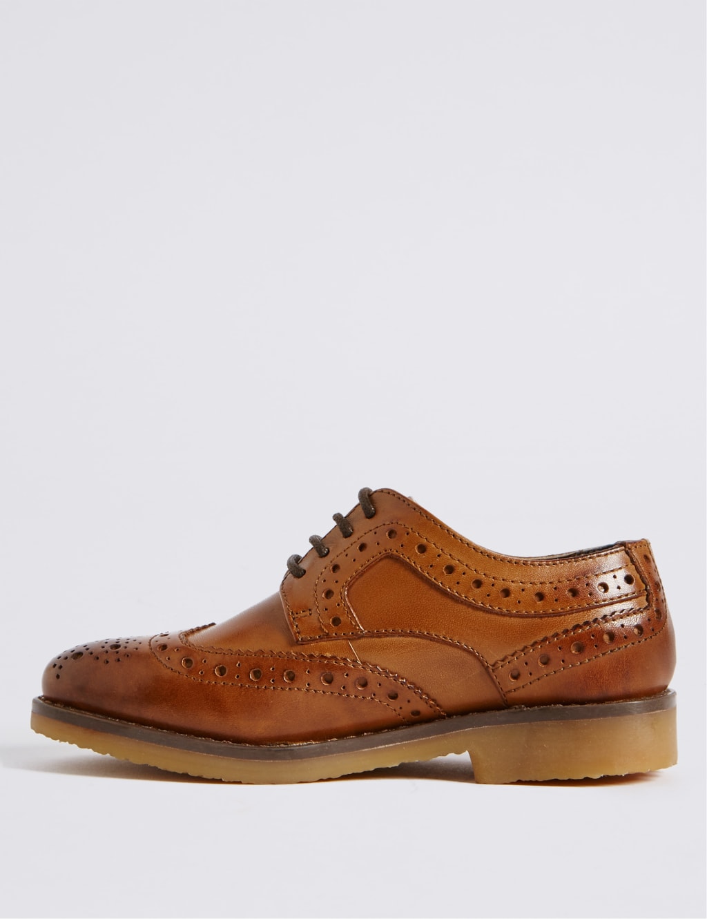 Kids' Leather Brogue Shoes (5 Small - 12 Small) 3 of 4