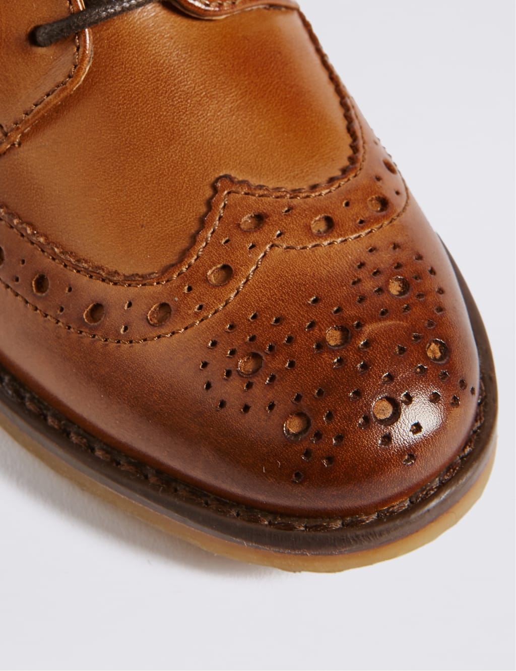 Kids' Leather Brogue Shoes (5 Small - 12 Small) 4 of 4