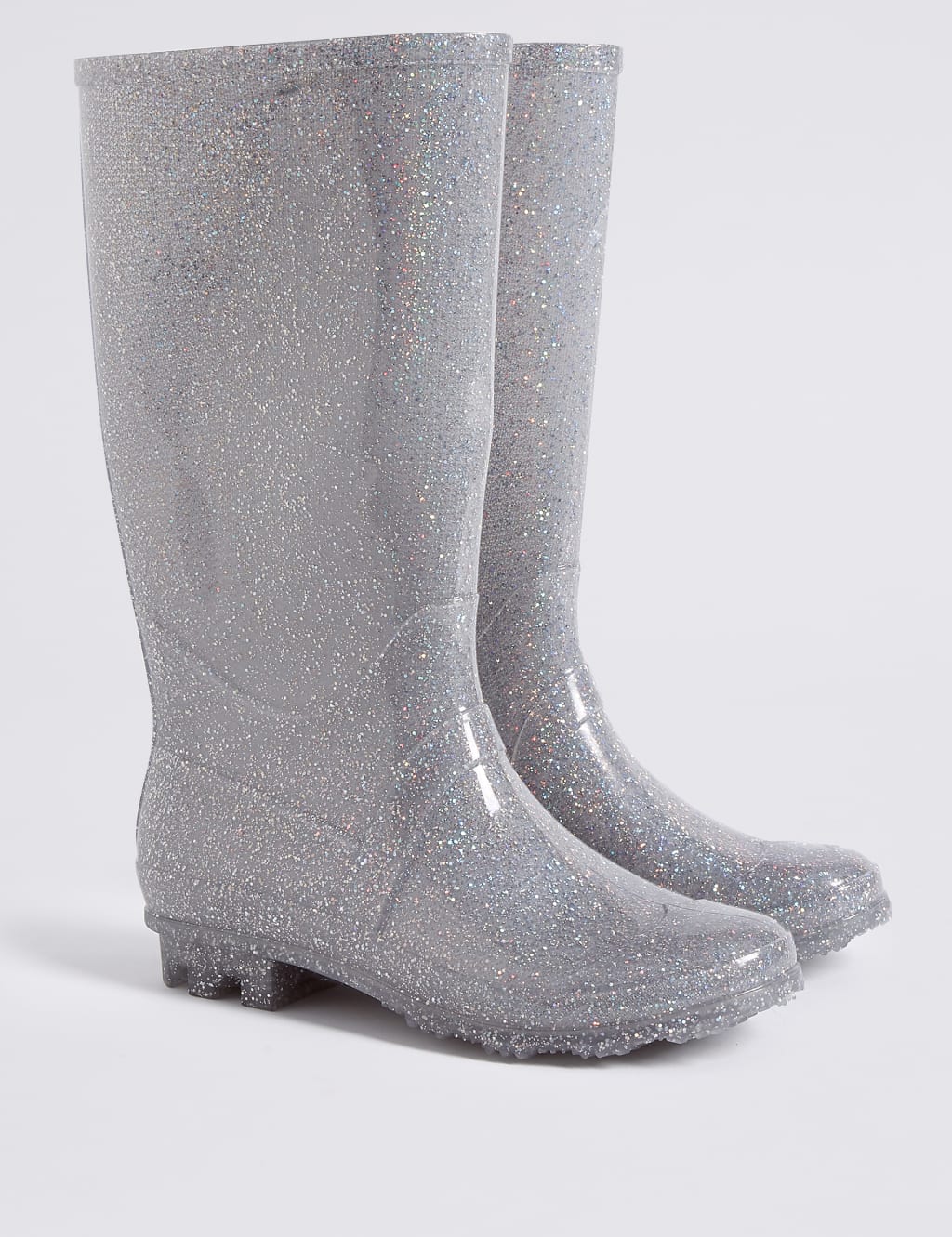 Silver glitter wellies cheap
