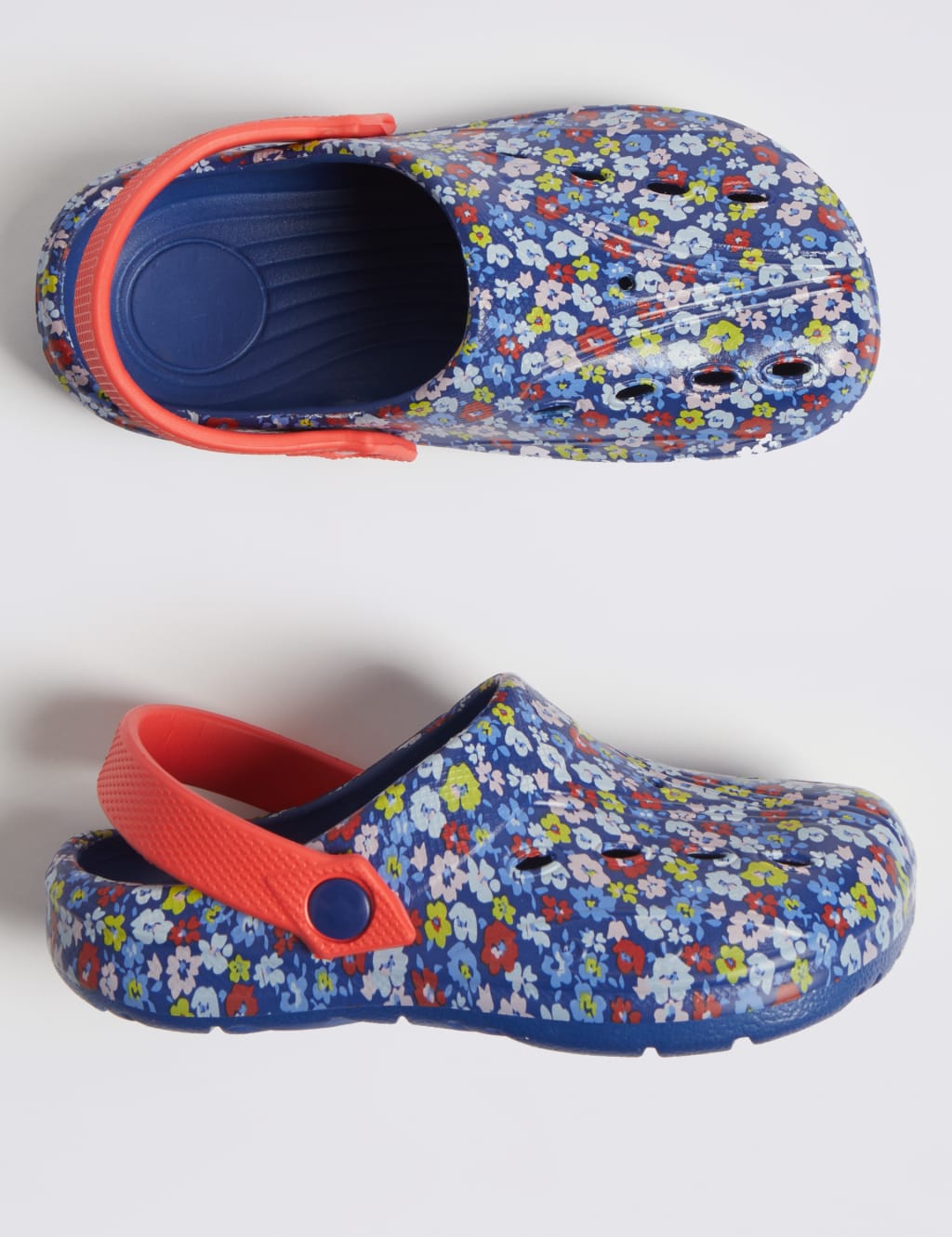 Kids’ Flower Print Cloggs (5 Small - 12 Small) 2 of 5