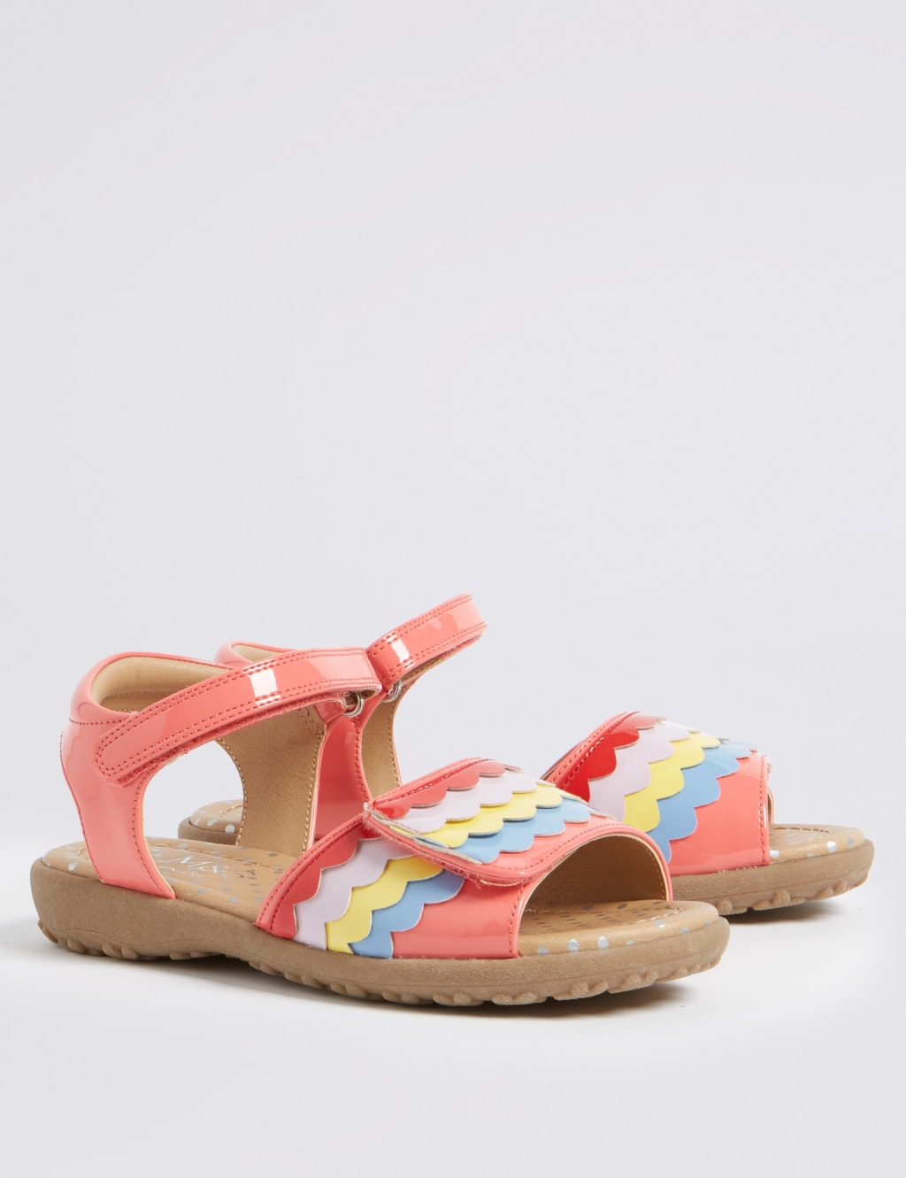 Rainbow sandals with ankle strap on sale