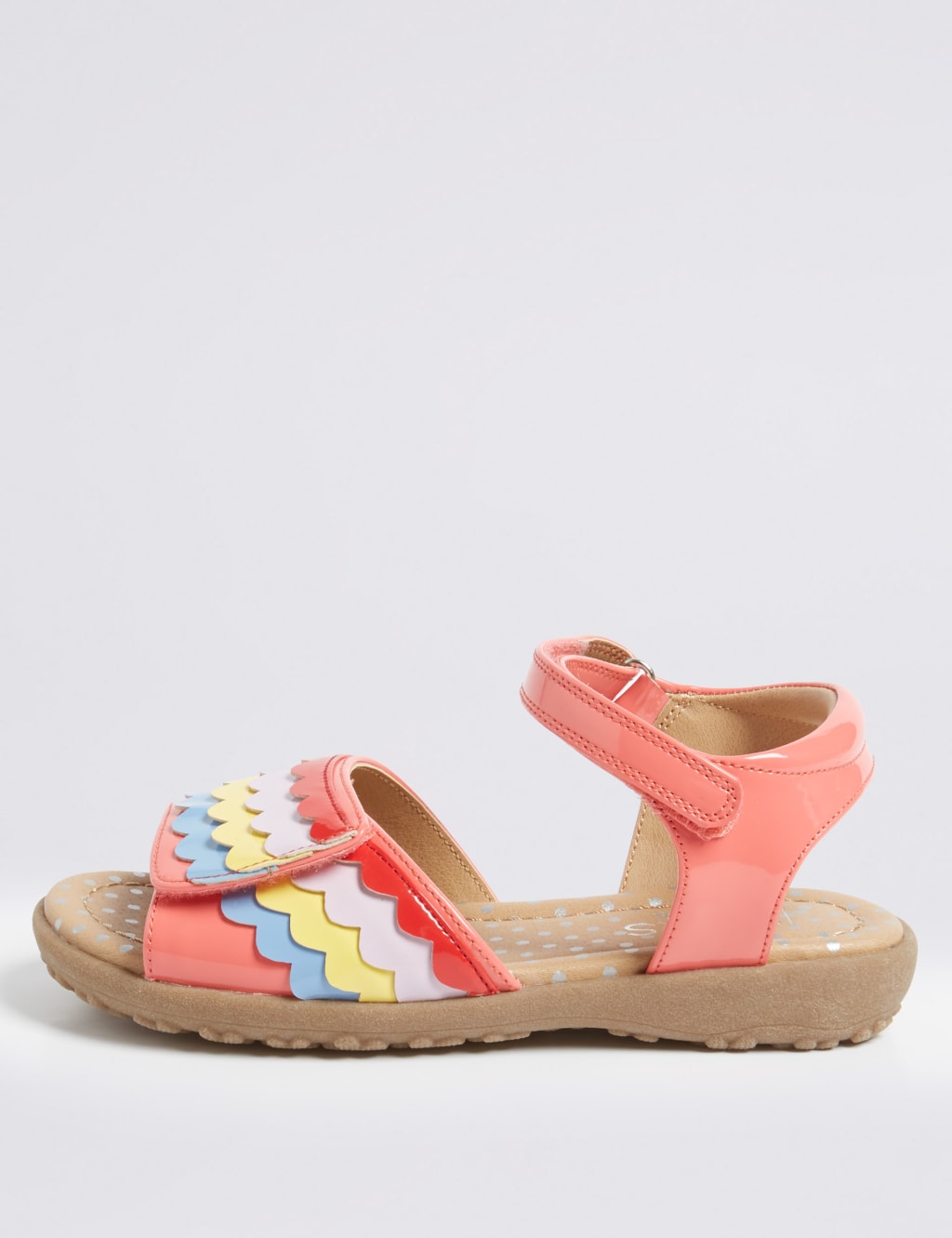 Girls rainbow sandals clearance