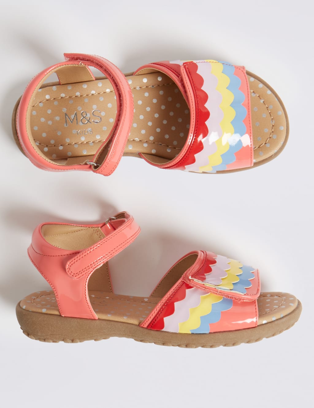 Kids Rainbow Sandals 5 Small 12 Small M S