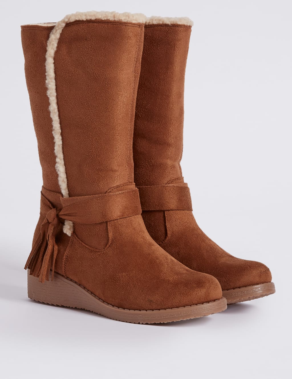 Kids' Tassel Wedge Riding Boots 1 of 4