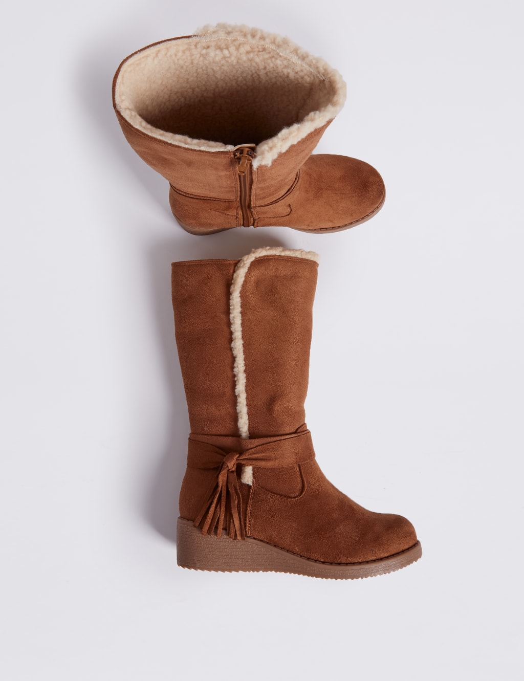 Kids' Tassel Wedge Riding Boots 2 of 4