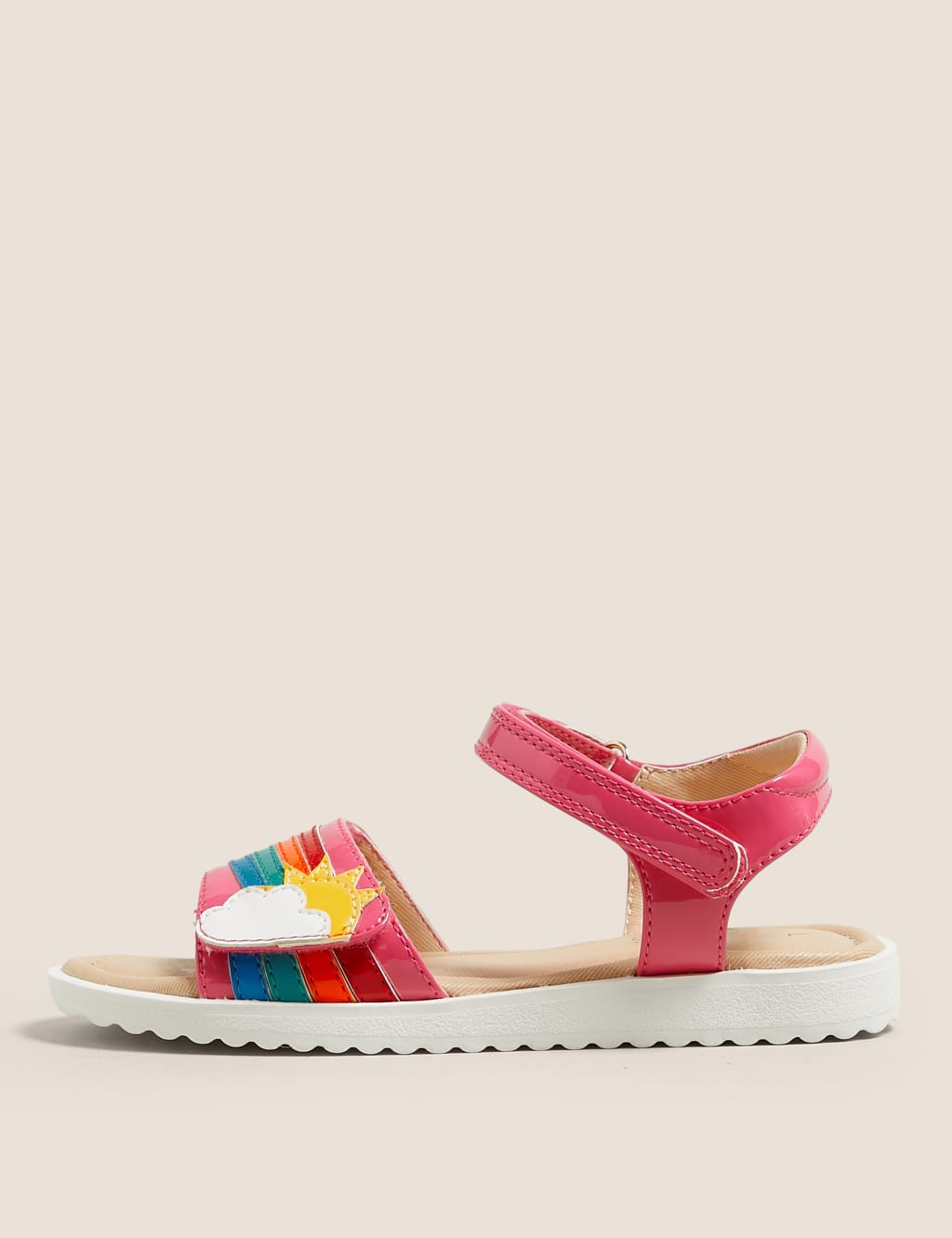 Rainbow colored sandals cheap