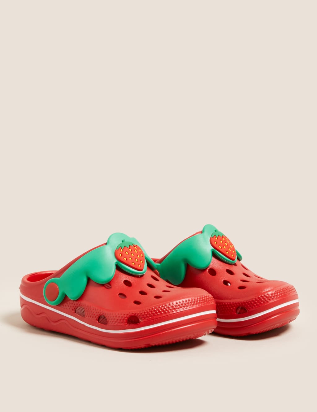 Kids Strawberry Clogs 5 Small 12 Small M S