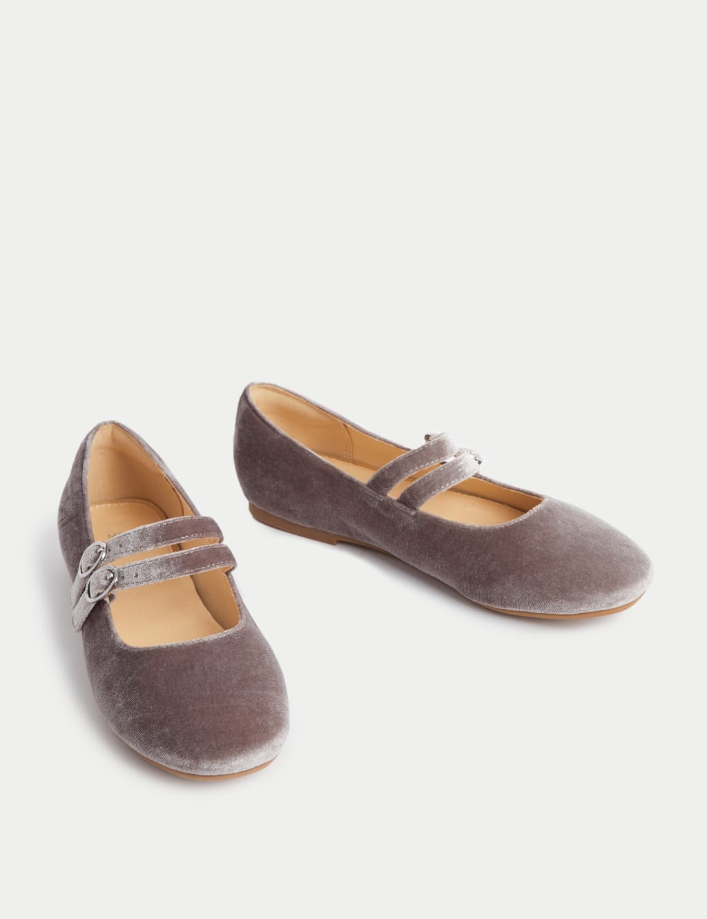 Velvet ballet pumps sales