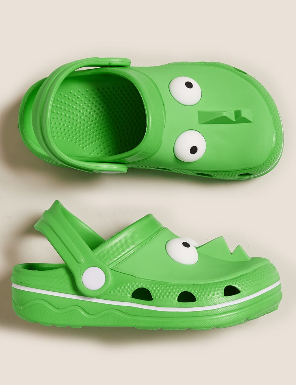 Kids' Green Monster Clogs (5 Small - 12 Small) 2 of 5