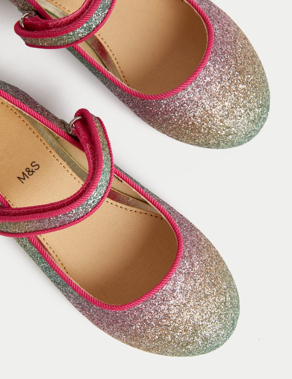 Kids Glitter Mary Jane Shoes 4 Small 2 Large