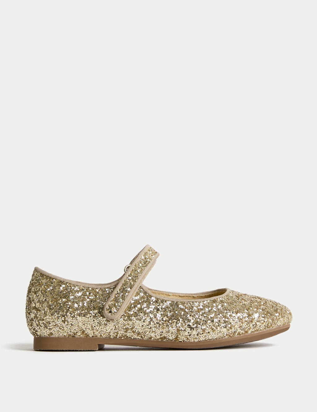 Kids' Glitter Mary Jane Ballet Pumps (4 Small-2 Large) 1 of 4