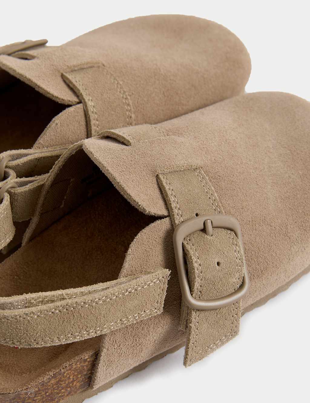 Kids Suede Riptape Clogs (4 Small - 2 Large) 3 of 5