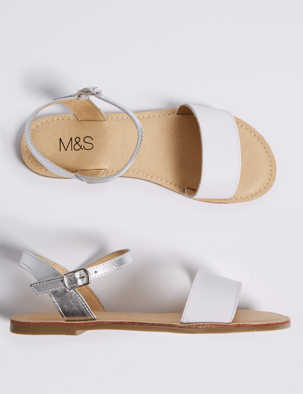 Kids’ Coated Leather Sandals (13 Small - 6 Large) 1 of 4
