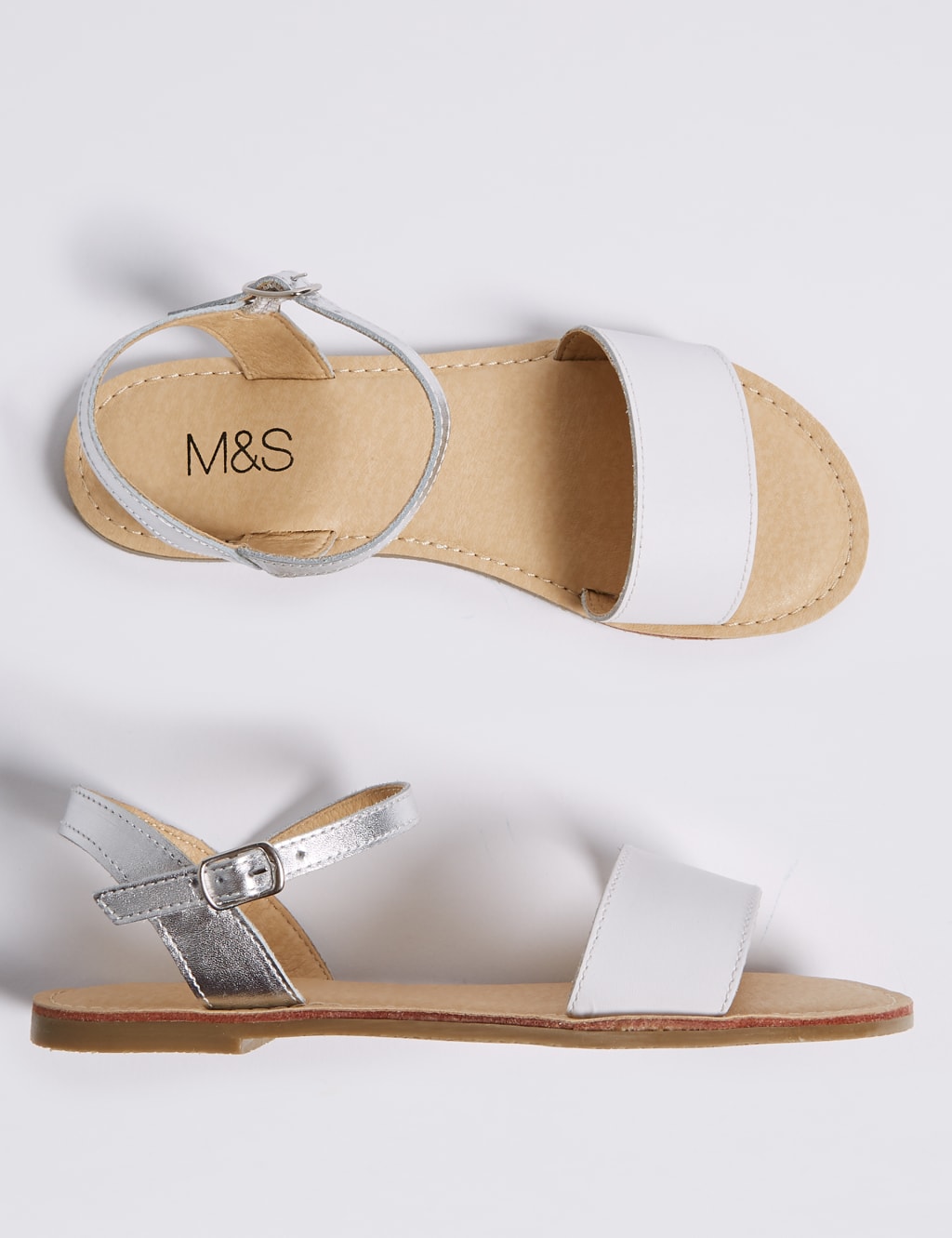 Kids’ Coated Leather Sandals (13 Small - 6 Large) 2 of 4