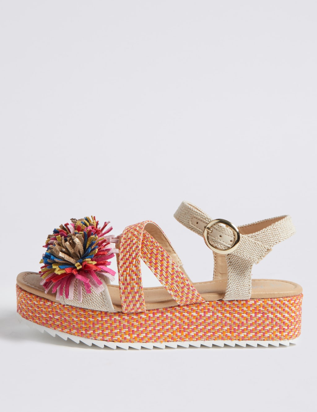 Kids’ Pom Pom Zig Zag Sandals (13 Small - 6 Large) 3 of 5