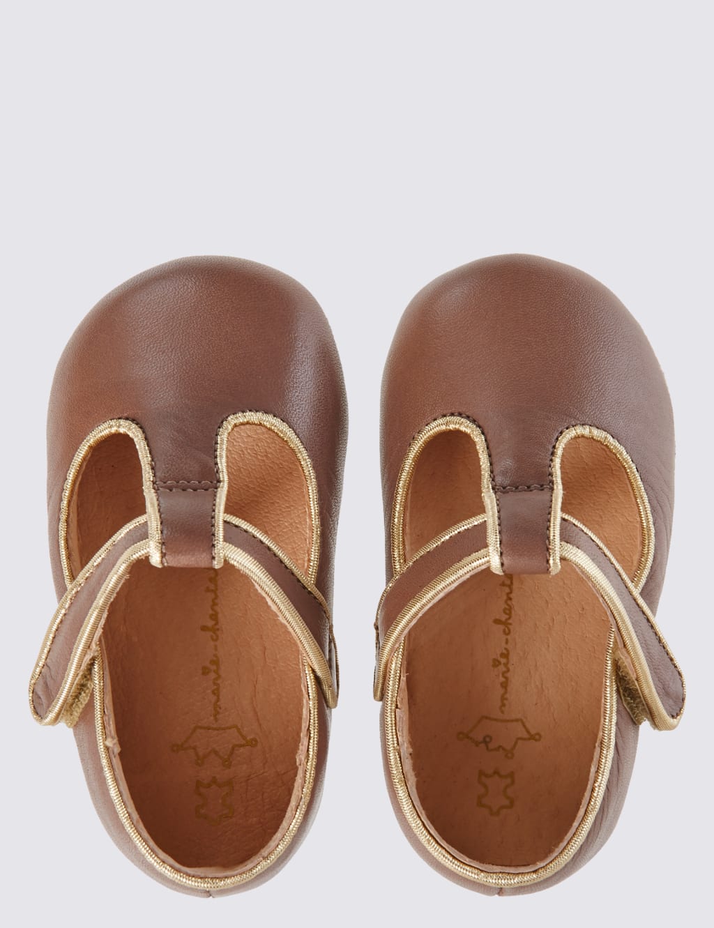 Baby Leather Riptape T-Bar Shoes 3 of 5